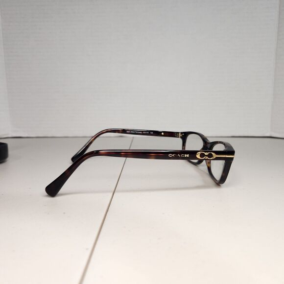 COACH NEW YORK “ELISE” HC6054 5001 Dark Tortoise 50-16-135 Eyeglasses Frames - Picture 5 of 14